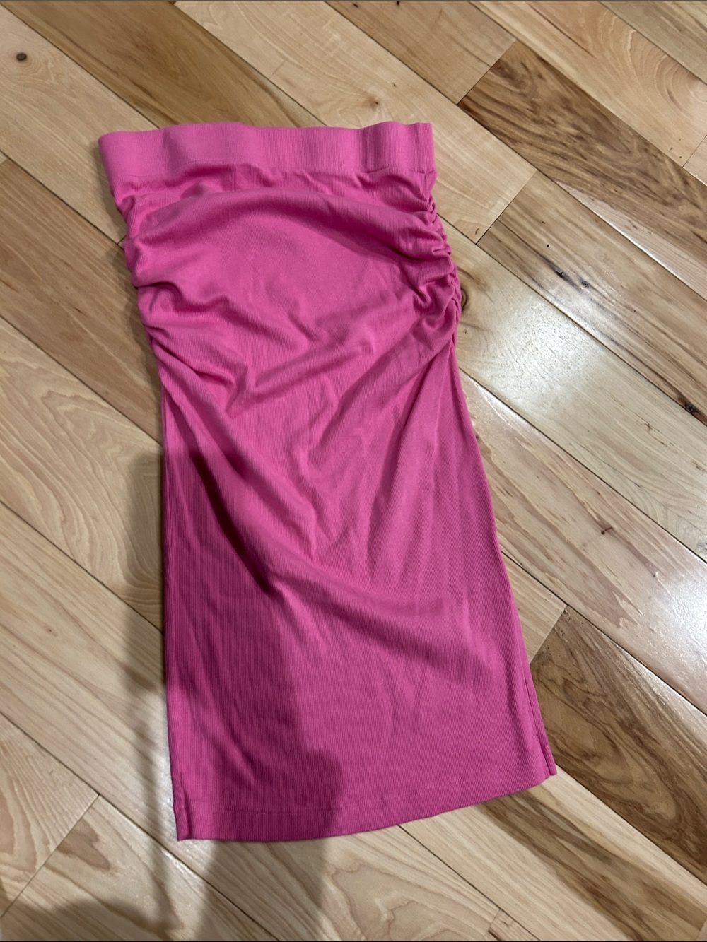 Michael Stars Hot Pink Ribbed Skirt